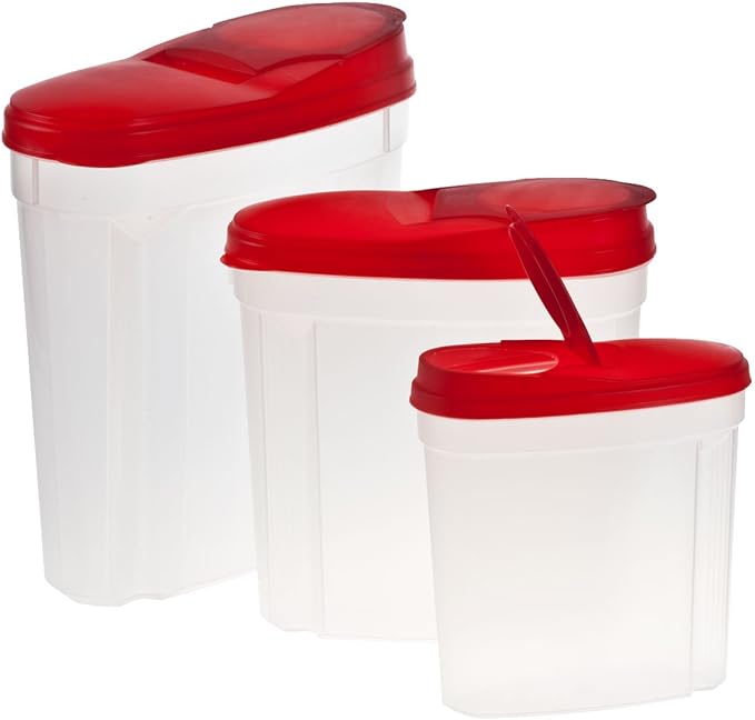 WalterDrake Pour and Store Plastic Dispensers Set of 3