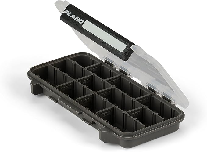 Plano StowAway 3500 Stow Tackle Box, with Corrosion-Preventive Rustricor, Single Latch Design, Transparent DuraView Lid, Stackable Storage for Fishing Bait, Lures and Gear