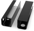 ZhiYo 2 Pack Large Capacity Cable Management Tray 31.5in (2xL15.7in), Thick PVC Under Desk Cable Tray Kit with 4 Cable Clips & 5 Ties, Standing Cord Management Desk Organizer for Office or Home, Black