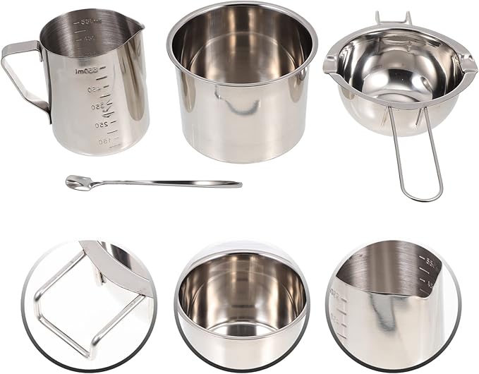 SEWACC 1set Candle Making Kit Creative Wax Melting Cup Tools for Scented Candles Includes Essential Supplies for Crafting for Enthusiasts and Giving