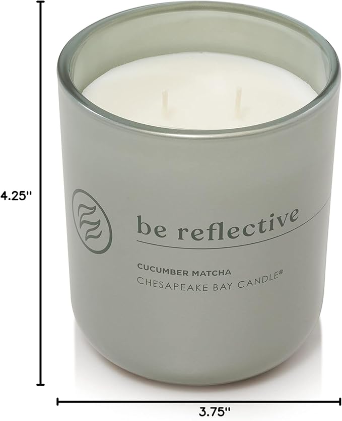 Chesapeake Bay Candle Intentions Collection Candle Be Reflective: Take time to look inward (Cucumber Matcha) 13 oz Home Décor
