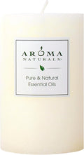 Aroma Naturals Orange, Clove and Cinnamon Essential Oil Scented Pillar Candle, Peace Pearl, 2.5 inch x 4 inch