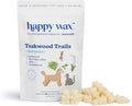 Happy Wax Teakwood Trails Wax Melts for Pet Owners – Odor Eliminating, Calming, Pet-Safe, Non-Toxic, Dye-Free, Perfect for Use with Wax Warmers - 4 oz Pouch