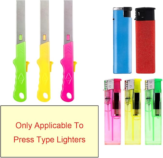 3 Pack Disposable Lighters to Utility Lighter Extension Stick Long Wand Handle Adapter Grill Lighters Converter for Fireplace BBQ Camping Candle Kitchen Stove Campfire Barbecue