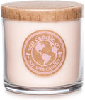 ECO CANDLE CO. Recycled Candle, Vanilla Grapefruit, 6 oz. - Scents of Vanilla & Pink Grapefruit - 100% Soy Wax, No Lead, Kraft Paper Label & Lid, Hand Poured, Made from Midwest Grown Soybeans