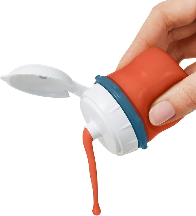 OXO Good Grips Prep and Go Silicone Squeeze Bottle 2 Pack - Ocean Blue