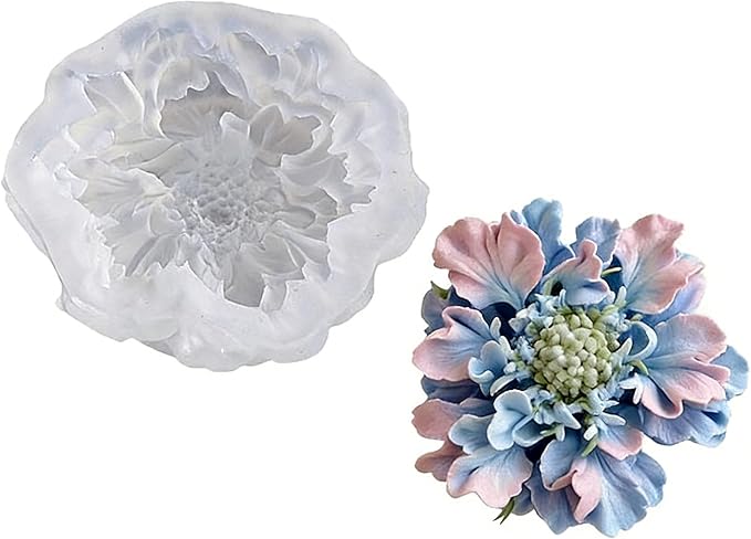 Flower Petal Mold - Cylinder Molds Silicone Wave Spiral Candle Mold - Silicone Resin Casting Molds for Candle & Resin & Soap Craft Supplies