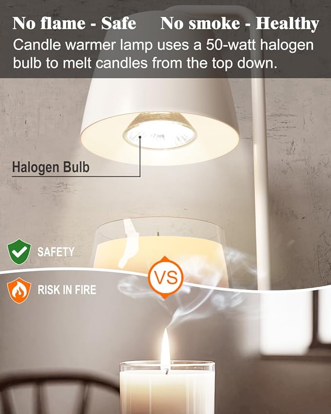 White Candle Warmer Lamp