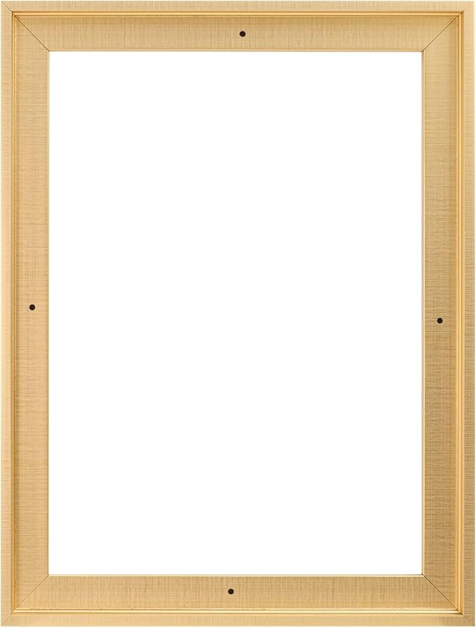 Pixy Canvas Floater Frame 6x18 for 3/4 (0.75) inch Deep Canvas Paintings/Canvas Prints/Wood Canvas Panels/Wall Art/Wall Decor/Home Decor/Artwork (Brass Gold, 6 x 18 inch, Portrait)