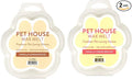 Pet House Vanilla Sandalwood, Vanilla Creme Brulee Scented Wax Melts - Long-Lasting Plant Based Soy Wax Melts Pet Friendly Pack of 2