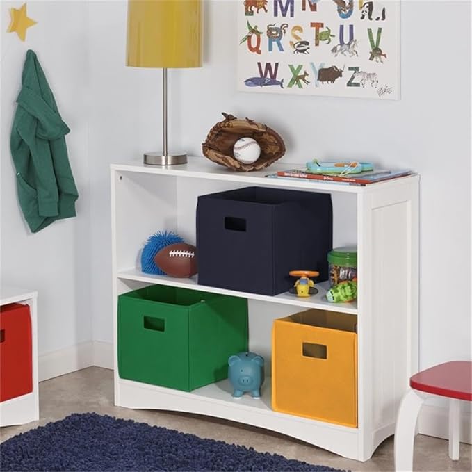 RiverRidge 3 shelves Horizontal Bookcase, White
