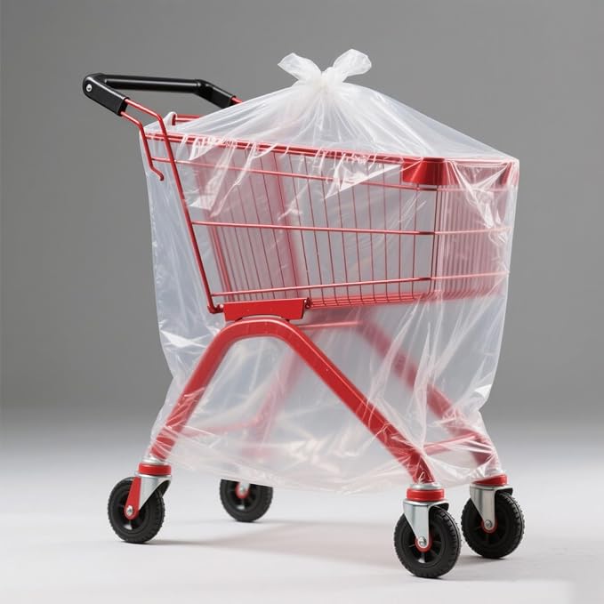 Giant Storage Bags 59 x 99 inches Huge Clear Plastic Bags Perfect for Garage, Furniture, Luggage, Home Appliances, Kids Toys, Equipments, Industry or Agriculture Use and More (5 pack)