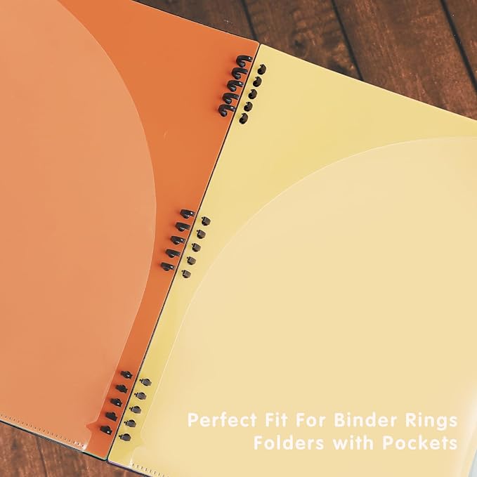 Edufun 12-Pocket Expanding File Folder with Removable Pages, 6 Numbered Tabs, Colorful A4 Organizer for Office and School