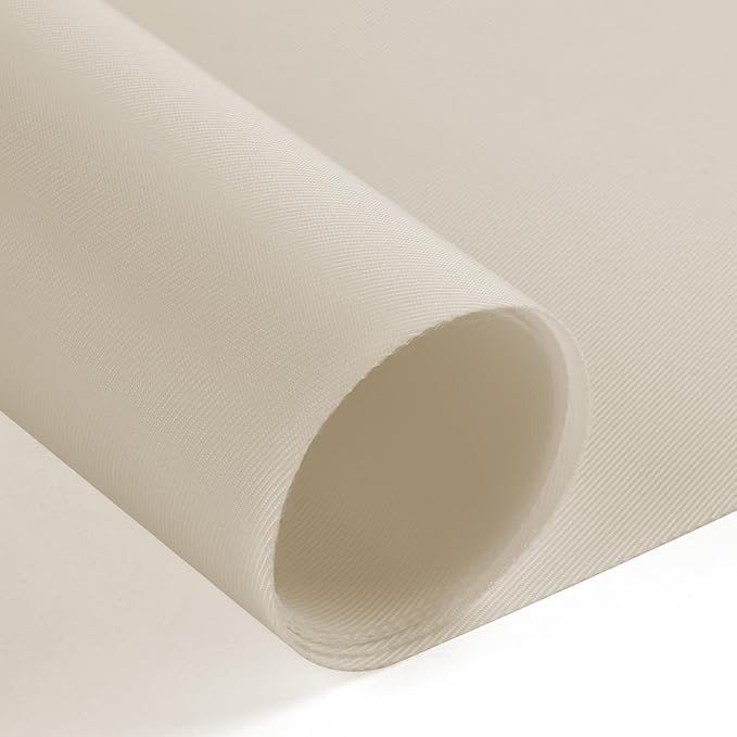 Nylon Fabric, 58"W 420D Waterproof Fabric 3 Yard Ripstop Nylon Material Outdoor Upholstery Twill Sewing Material for Patio Chair, Lining, Cushion, Purse, Tote Bag, Tent, Tarp Cover, DIY Project Ivory