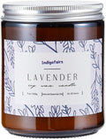 Lavender Scented Candle - 7oz Soy Wax Aromatherapy Candle for Stress Relief & Relaxation – 40 Hours Long Lasting, Natural Essential Oils, Gift for Women & Home Decor