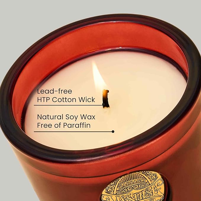 M&SENSE Natural Soy Candle | Wild Rose & Red | 9.2 oz, 50H Burn Time | Candle Gift for Her | Scented Candle for Valentine’s Day