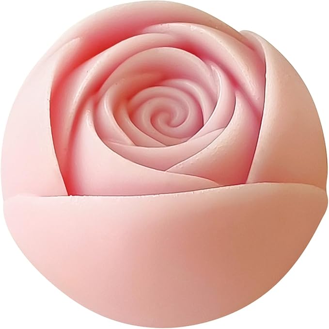 2 Pack Flower Succulent Candle Mold - Rose Flower - Resin Casting Silicone Molds for Home Decor & Candle Making Wave Spiral Mold