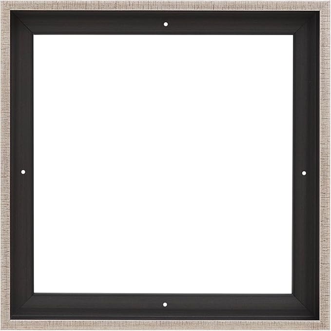 Pixy Canvas Floater Frame 46x46 for 1-1/2 (1.5) inch Deep Canvas Paintings/Canvas Prints/Wood Canvas Panels/Wall Art/Wall Decor/Home Decor/Artwork (Antique Silver, 46 x 46 inch, Square)