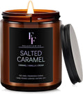Salted Caramel Scented Candle for Home Soy Wax Candle, Aromatherapy Candle Gift for Women Men, 7oz