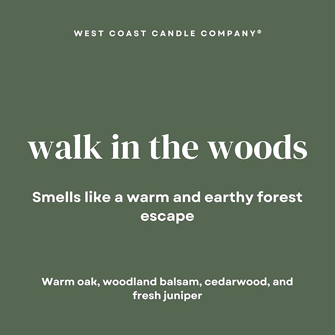 Walk in The Woods | Pet Friendly Candle | Soy-Free Coconut Apricot Wax | Clean Burning | Non-Toxic | Veterinarian Approved | Pet Odor Eliminator | Air Freshening Scented Candle | 9 oz