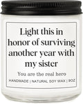 Brother in Law Gifts from Sister, Funny Birthday Fathers Day Christmas Gift for Brother-in-Law, Practical Present Ideas for Men & Him - Lavender Scented Candle