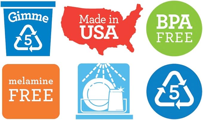 Preserve Everyday BPA Free Dinner Plates Made from Recycled Plastic in the USA, Set of 6, Apple Green