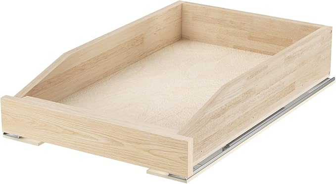 Pull Out Cabinet Drawer 13½” W x 21” D, Soft Close Pull Out Cabinet Organizer, Pull Out Shelves Requires at Least 14½” Cabinet Opening, Bottom Assembly