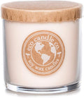 Eco Candle Co. Recycled Candle, Gardenia & Guava, 6 oz. - Scents of Gardenia, Jasmine, Guava, & Tropical Greens - 100% Soy Wax, No Lead, Kraft Paper Label & Lid, Hand Poured, Midwest Grown Soybeans