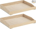 ROOMTEC Pull Out Cabinet Organizer 28-1/2" W x 21" D, Pull Out Cabinet Drawer for Kitchen cabinets with Soft Close, Pull Out Cabinet Shelf, Finished, Bottom Assembly, 2PCS