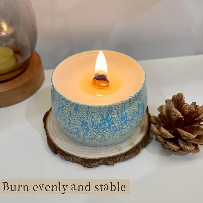 100 Sets Double-Layered Wooden Candle Wicks and Stands 5.1 X 0.5 Inch Natural Candle Wood Wicks Wooden Wicks Wood Wicks for Candles Making,Wooden Candle Wick with Base and Stickers