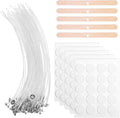 100 Pack Candle Wicks for Candle Making, Candles Wicks, Cotton Wick for Candlemaking, Soy Wax, Beeswax, Coconut Wax