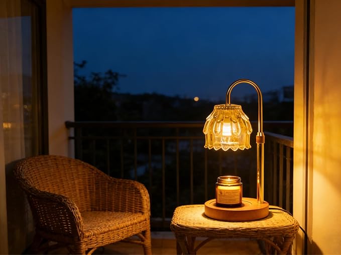 BRIGHTSHOW Candle Warmer Lamp with Timer Dimmable, Mother's Day/Birthday Gifts for Women Mom Her, House Warming Gifts New Home, Wax Melt Warmer Modern Farmhouse Decor for Bedroom Living Room