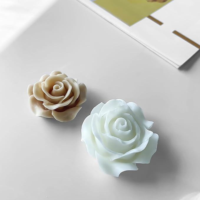 2 Pack Blooming Flower Molds Flower Resin Mold - Resin Casting Silicone Molds for Home Decor & Candle Making Wave Spiral Mold