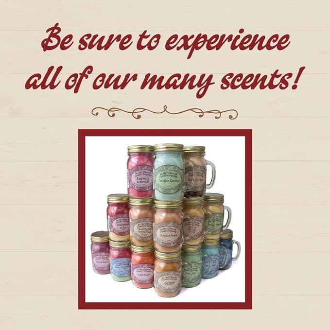 Our Own Candle Company The Beach Scented Mini Mason Jar Candle, 3.5 Ounce (4 Pack)