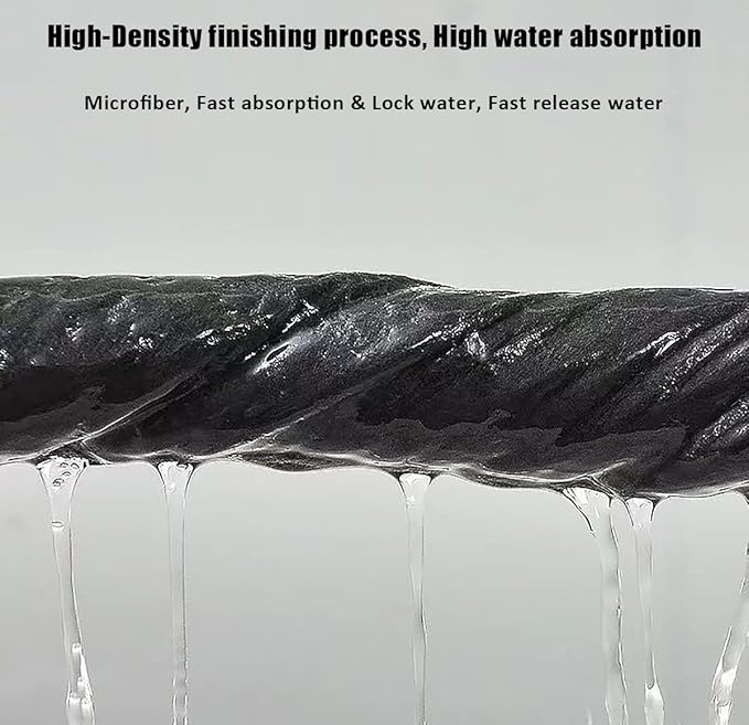 10 Pack Microfiber Cleaning Cloths, Thickened Streak Free & Lint Free Glass Cleaning Towels, Reusable Washable Cloths for Car Windows, Kitchen, Mirrors, Stainless Steel - 12x12 Inches Grey (30x30cm)