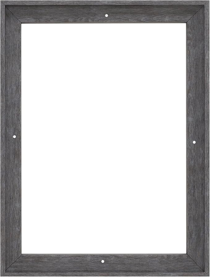 Pixy Canvas Floater Frame 48x60 for 1-1/2 (1.5) inch Deep Canvas Paintings/Canvas Prints/Wood Canvas Panels/Wall Art/Wall Decor/Home Decor/Artwork (Rustic Gray, 48 x 60 inch, Portrait)