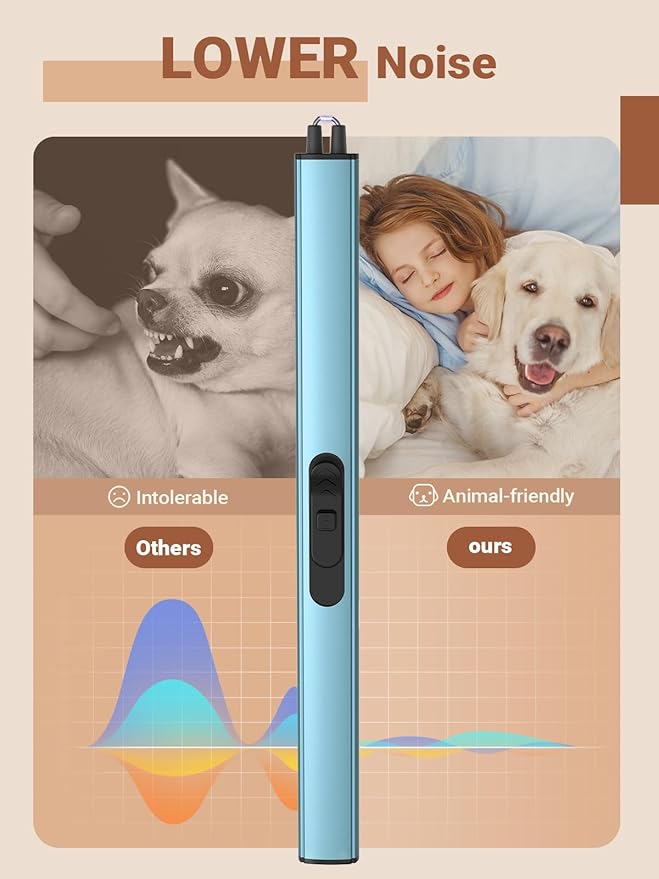 Candle Lighter Stocking Stuffers for Women Men, Electric Candle Lighter USB Rechargeable Graduation Gifts for Him Wife Girlfriend Safety Lock Long Lighters for Grill Kitchen BBQ Camping,Blue