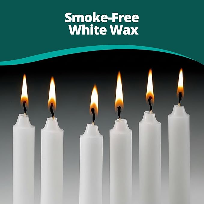 Concordia Supply Church Candles for Candle Light Service Vigil - 5.75" x 1/2" Bulk White Candles for Memorial, Congregational, Shabbat, Wedding, Communion, Baptism & Christmas Ceremonies - Box of 1000