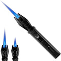 Portable Small Torch Lighter Handheld with Visual Window for Candles Grill Fireplaces Camping Stocking Stuffers Gifts for Men Dad, Butane Lighter Unique Birthday Gift Cool Gadgets(Gas Not Included)