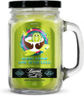 Skinny Dippin’ Lime in The Coco Candle – Odor Eliminating, Strong Scent – Lime & Creamy Coconut – Long Lasting 90 Hour Burn – Large 12oz Mason Jar – Made in USA – Beamer Candle Co.