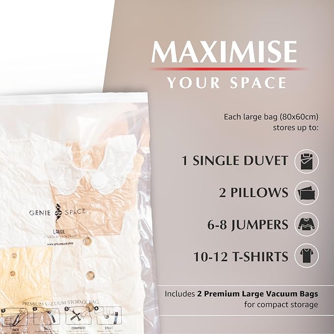 Genie Space - Premium Bags - Large - 2 Pack