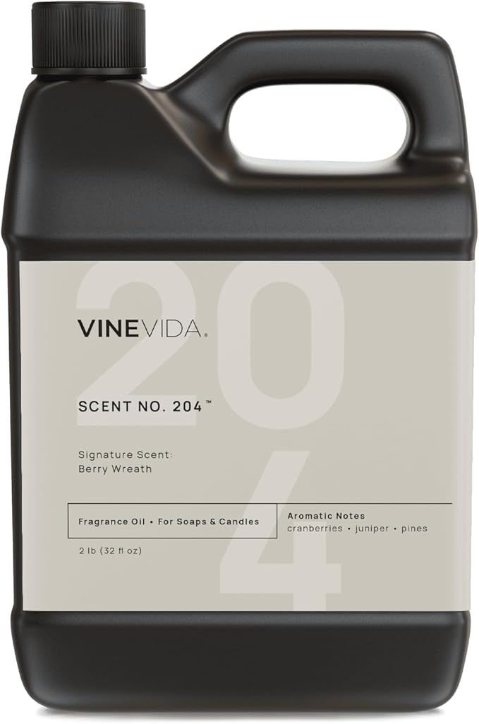 VINEVIDA [32 oz] Scent Berry Wreath; Fragrance Oil for Candle Making and Soap Making - Winter & Holiday Oils