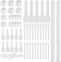 137PCS Cable Management Kit 4 Cable Sleeve Split 100 Cable Zip Ties 10 Cable Clips 15 Adhesive Wall Cable Tie 10 Cable Zip Tie for TV Computer Office Home Under Desk