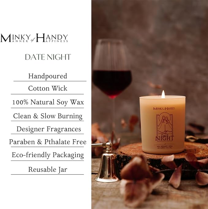 Candles for Home Scented - Luxury Soy with Oud Bergamot Cedar - Fall Soy Candle - Hand Poured Long-Lasting Highly Scented Jar Candle