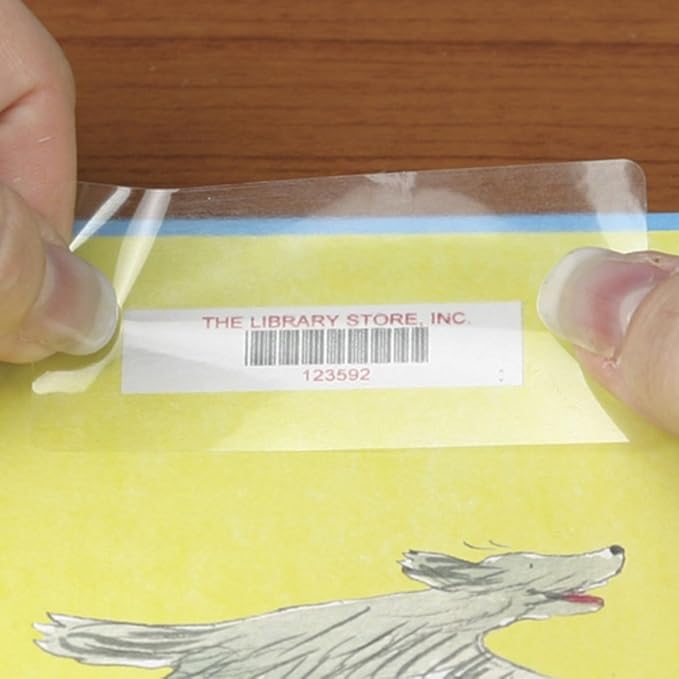 Dura-Gloss Bar Code Label Protectors 500 per Roll (7/8" H x 2 3/8" W)