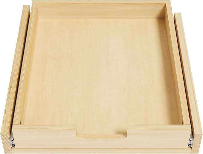 Pull Out Cabinet Organizer, 17''W×21''D Sliding Drawers for Cabinets, Soft Close Slide Out Wooden Pull out Drawers, Base Cabinet Organization for Kitchen, Pantry, Bathroom