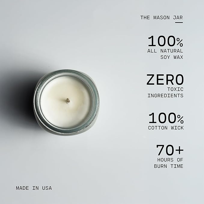 Milkhouse Candle Company - Autumn Orchard - 13oz Beeswax and Soy Candles - Farmhouse Collection - 100% Natural, Paraffin Free, with Premium Fragrance Oil, Glass Jars with Lids
