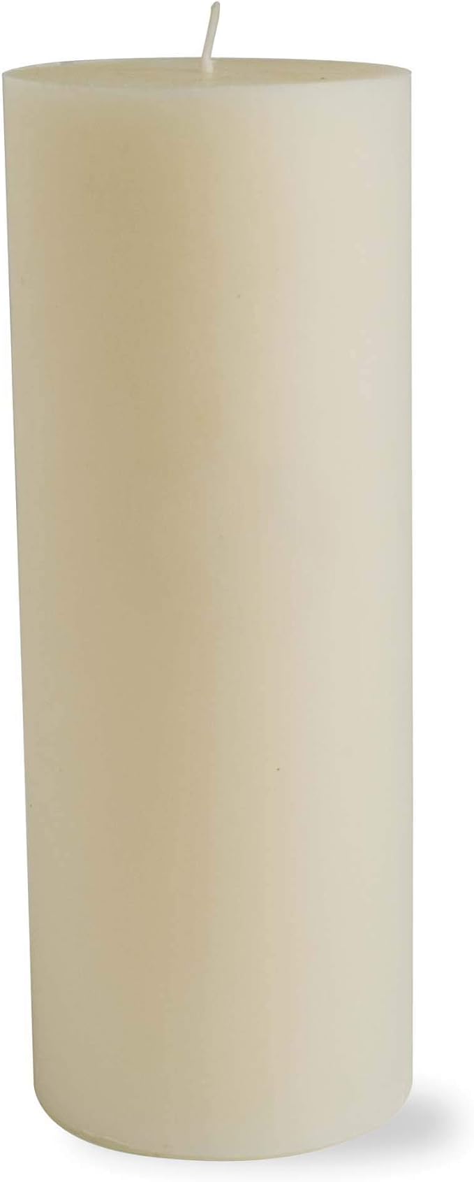 TAG Chapel 3X8 Ivory Pillar Paraffin Wax Candle Unscented Drip-Free Long Burning 115 Hours for Home Decor Wedding Parties 3x8 Ivory
