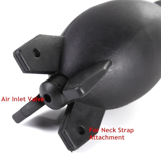 FocusFoto PRO 6.6 Inch Rubber Rocket Air Blower Duster Cleaner Dust Cleaning for DSLR Camera CCD Lens Keyboard Black