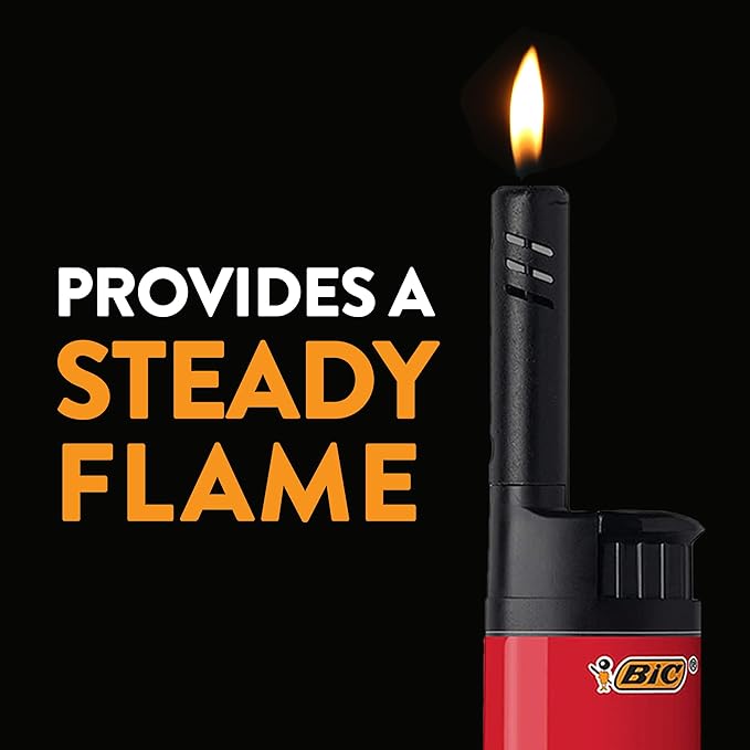 BIC EZ Reach Candle Lighter, The Ultimate Lighter with Wand for Candles, Colorado, Assorted Designs, 6 Count Pack of Lighters
